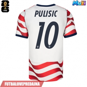 Lacne Muži Futbalové dres Spojené štáty Christian Pulisic #10 MS 2026 Krátky Rukáv - Domáci